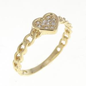K18YG ハート ダイヤモンド リング 0.06CT