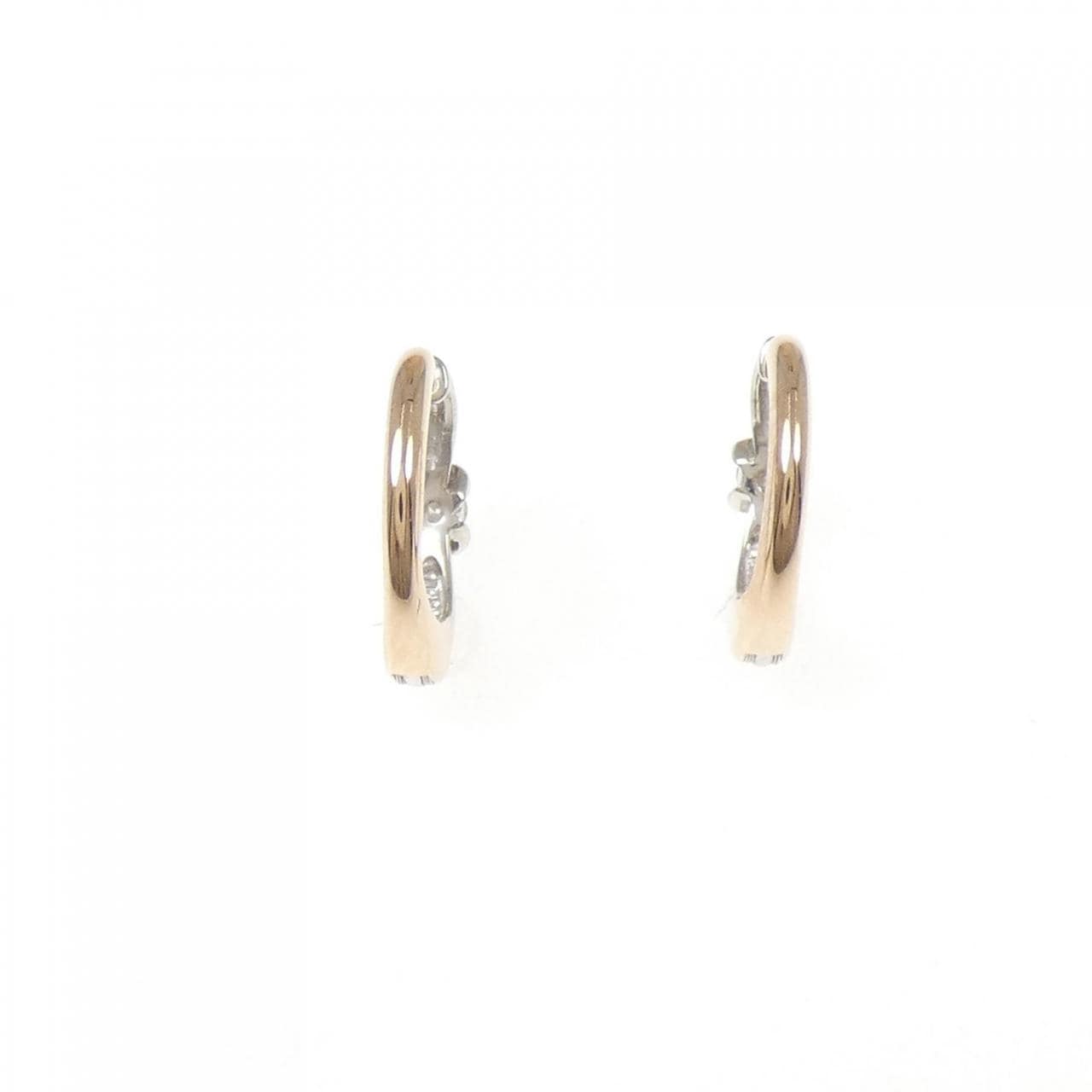 PT900/K18PG ダイヤモンド イヤリング 0.04CT