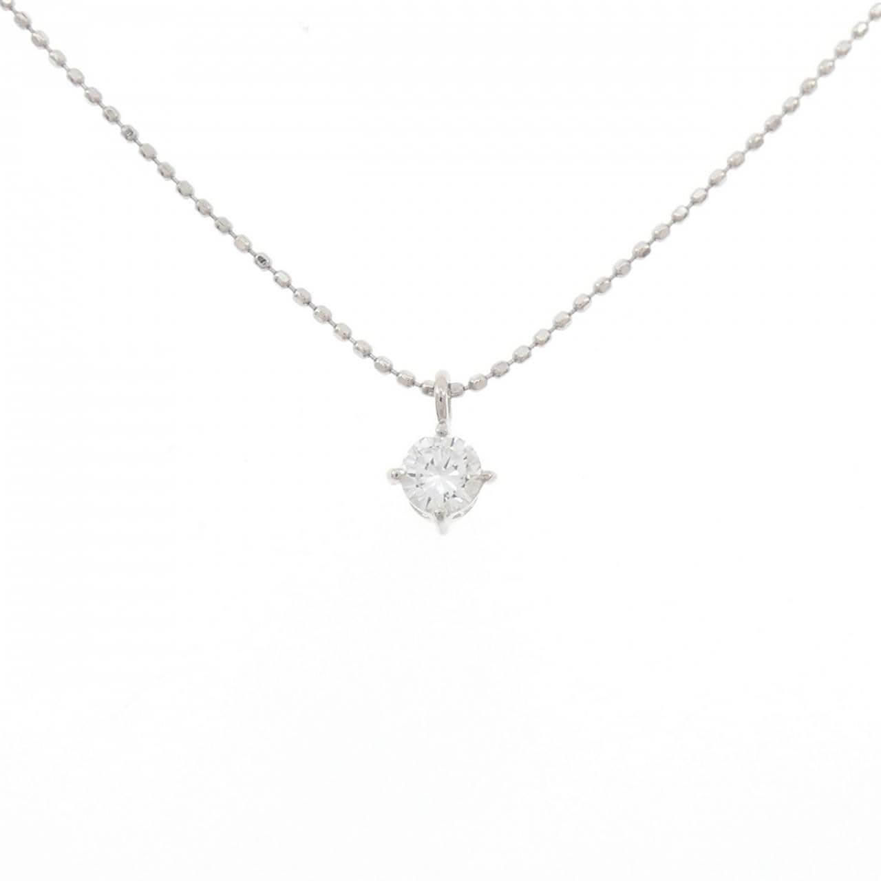 PT1000/PT850 ソリティア ダイヤモンド ネックレス 0.217CT
