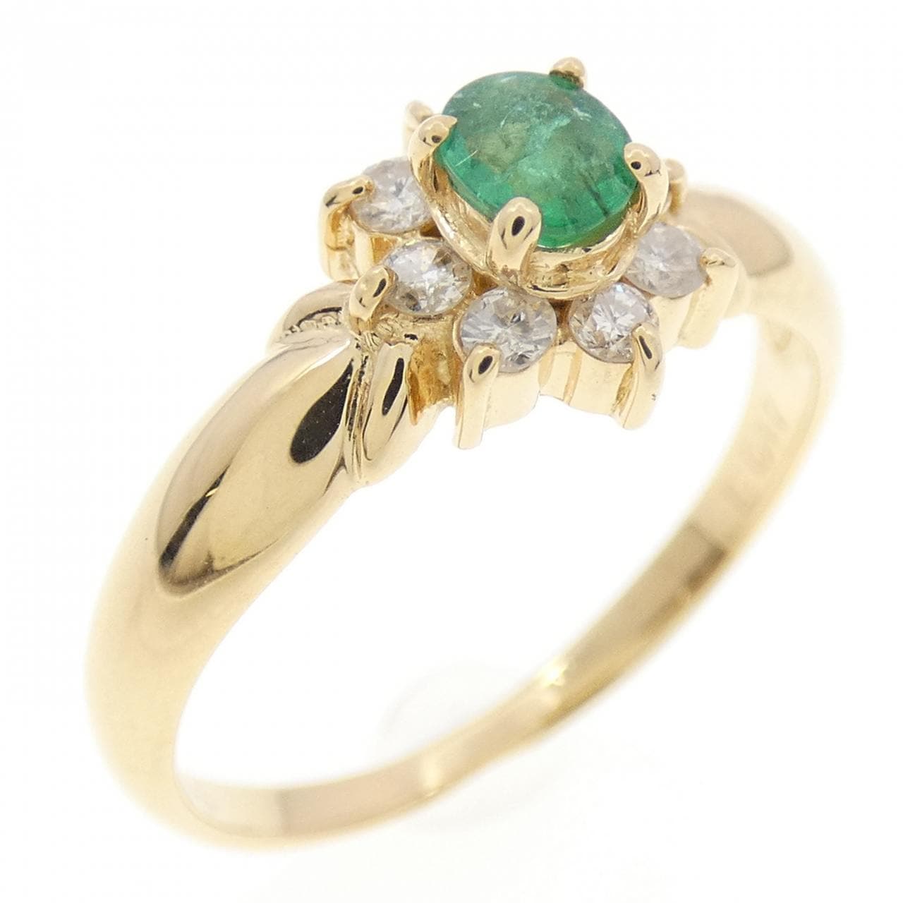 K18YG エメラルド リング 0.17CT