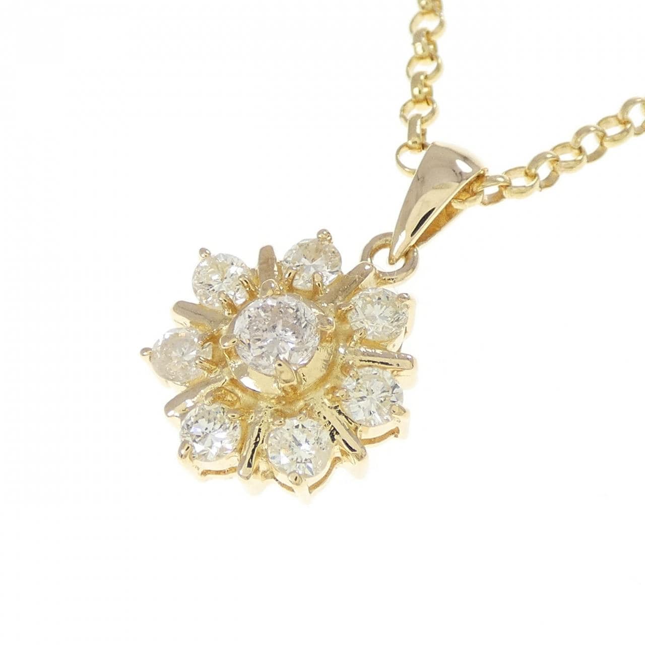 K18YG ダイヤモンド ネックレス 0.51CT