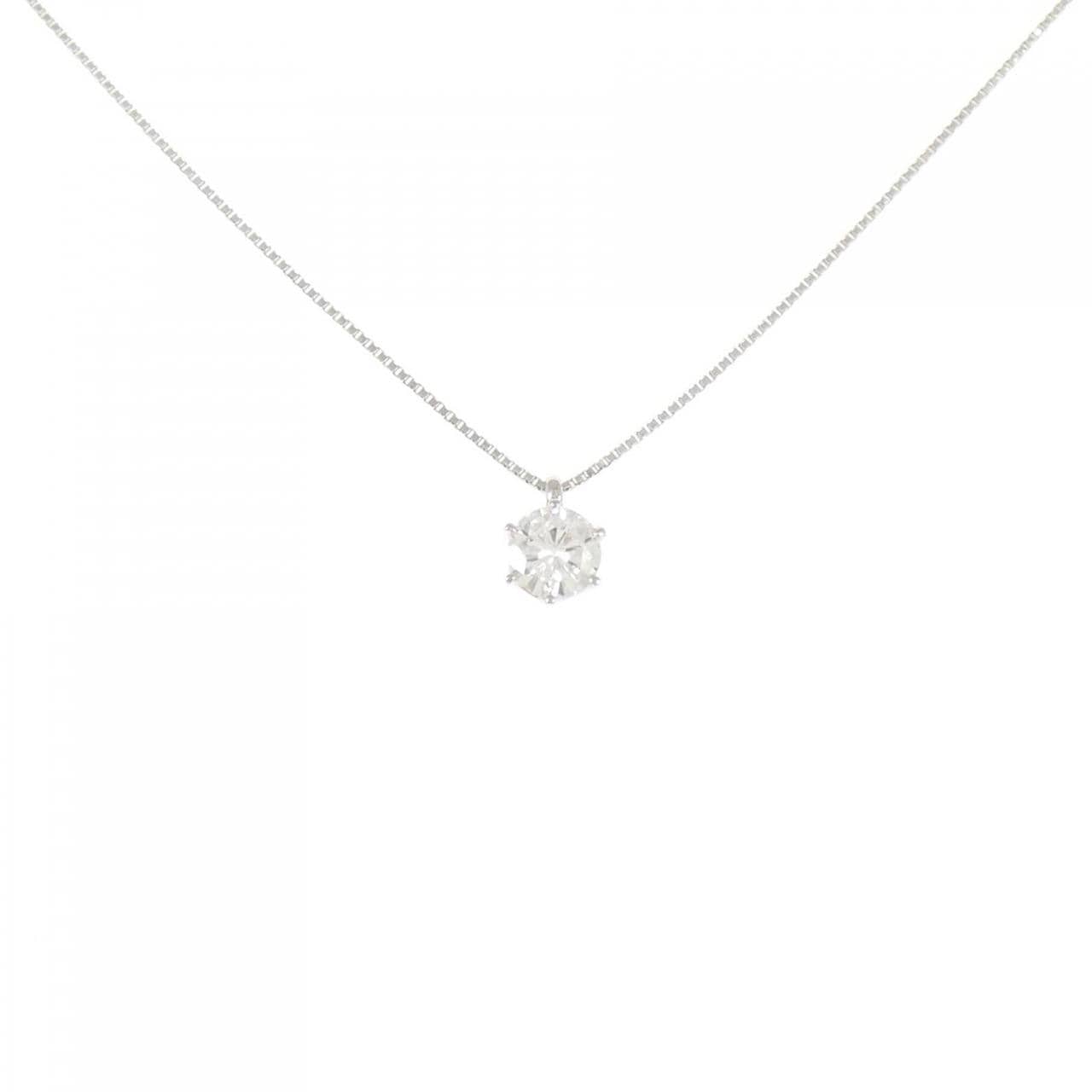 PT900/PT850 ソリティア ダイヤモンド ネックレス 0.701CT