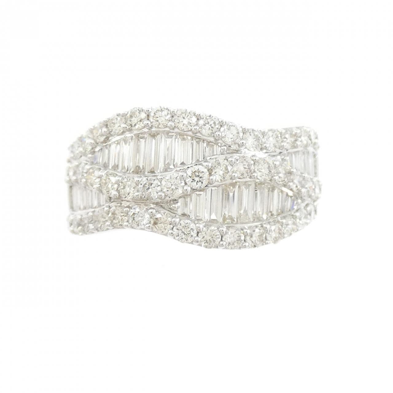 K18WG ダイヤモンド リング 1.47CT