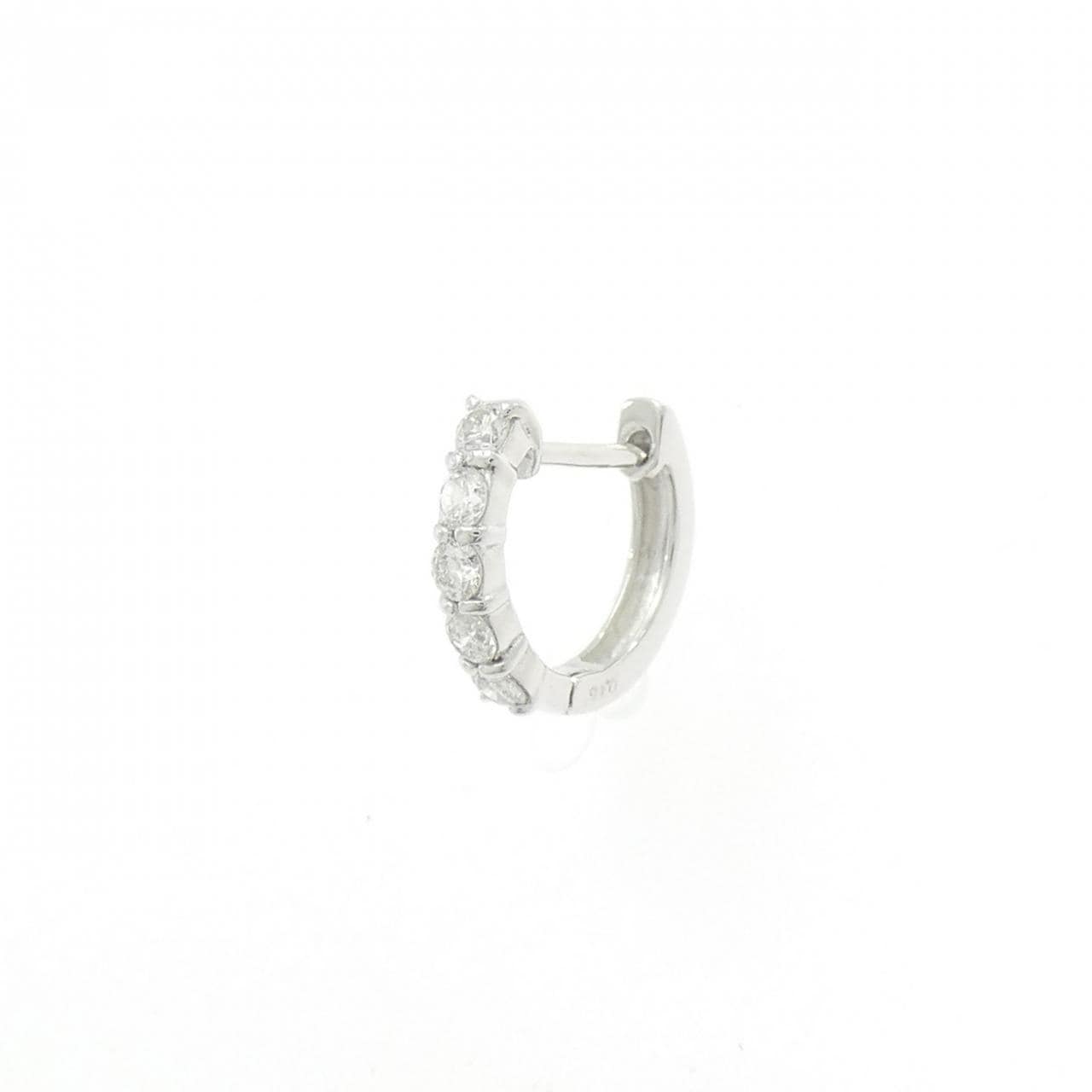 K18WG ダイヤモンド ピアス 0.15CT 片耳