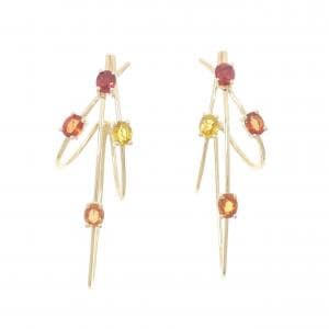 750YG サファイヤ ピアス