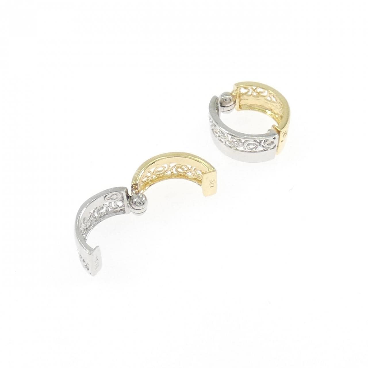 K18YG/K14WG イヤリング