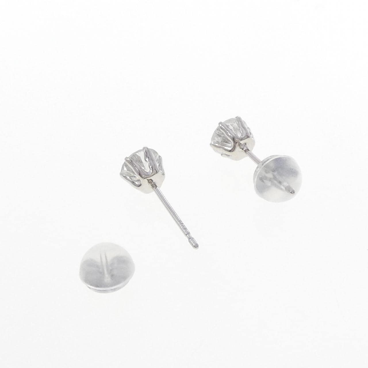 PT900 ダイヤモンド ピアス 0.420CT 0.414CT G I1 Good