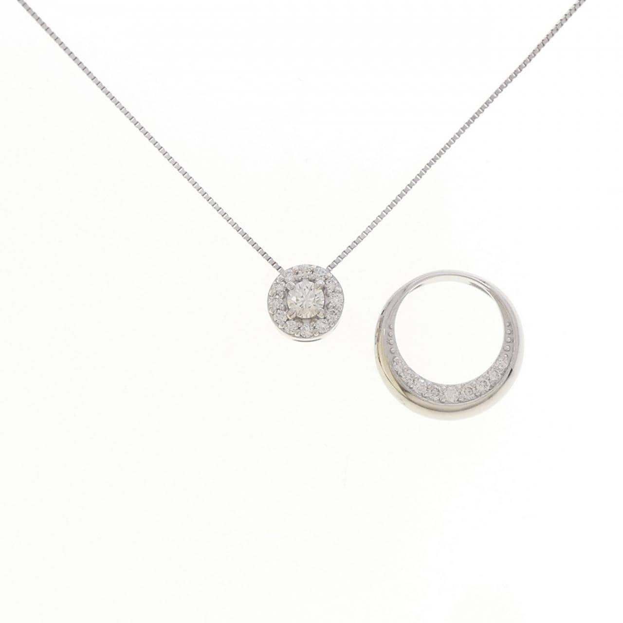 PT900/PT850 2WAY ダイヤモンド ネックレス 0.252CT
