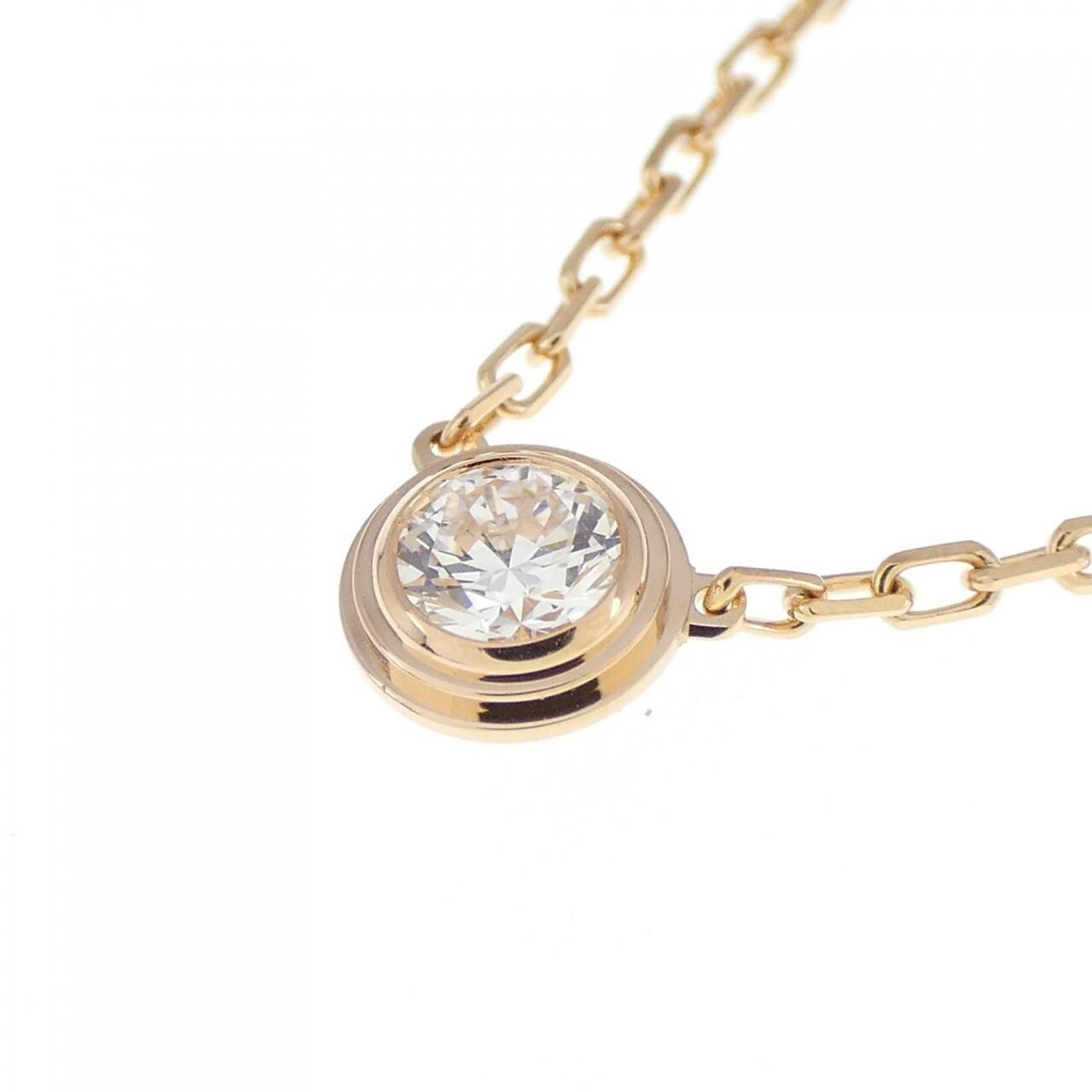 Cartier Large White Gold and Diamond Cartier d'Amour Necklace | Harrods ES