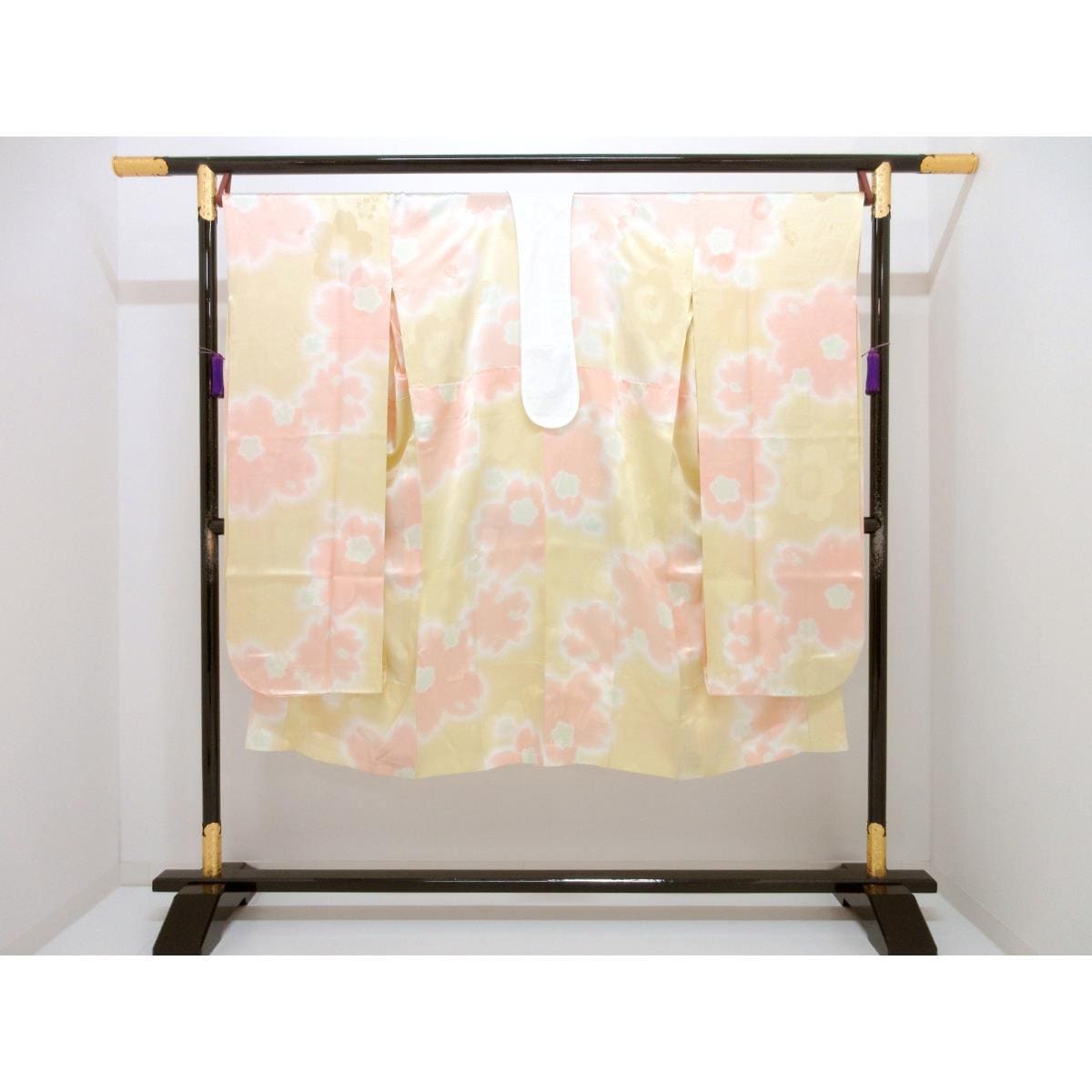 長襦袢　振袖　友禅加工ボカシ染