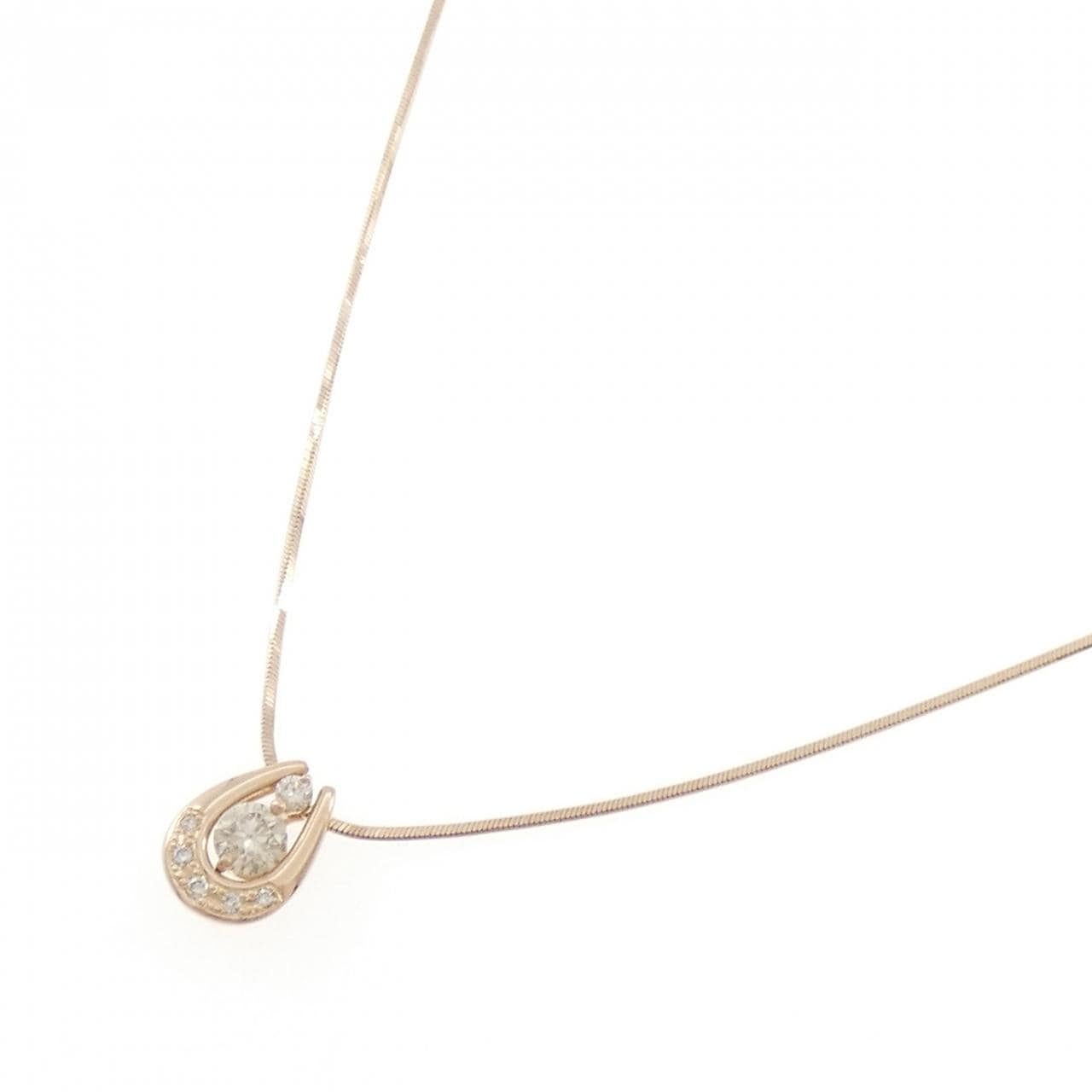 K18PG ダイヤモンド ネックレス 0.38CT