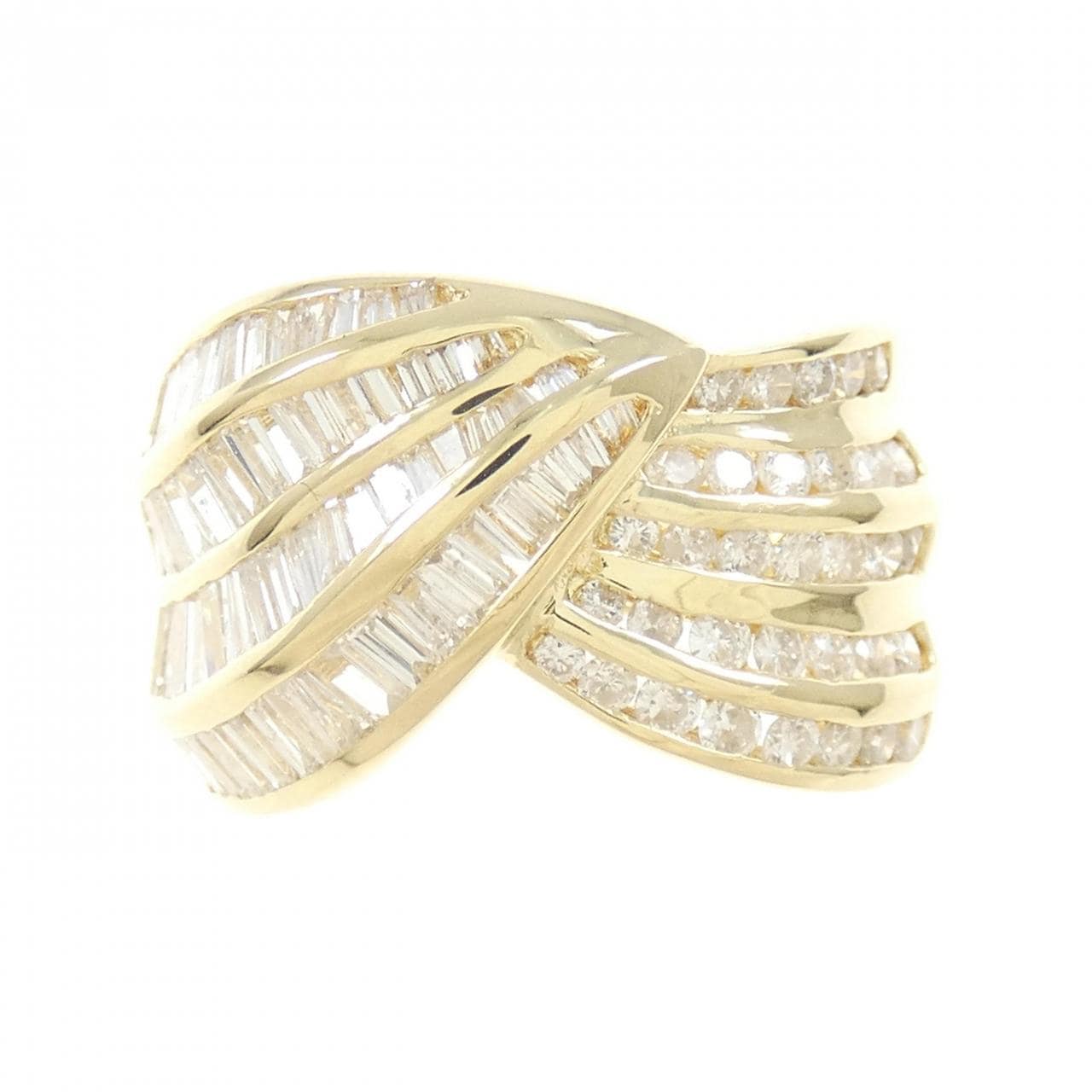 K18YG ダイヤモンド リング 2.00CT
