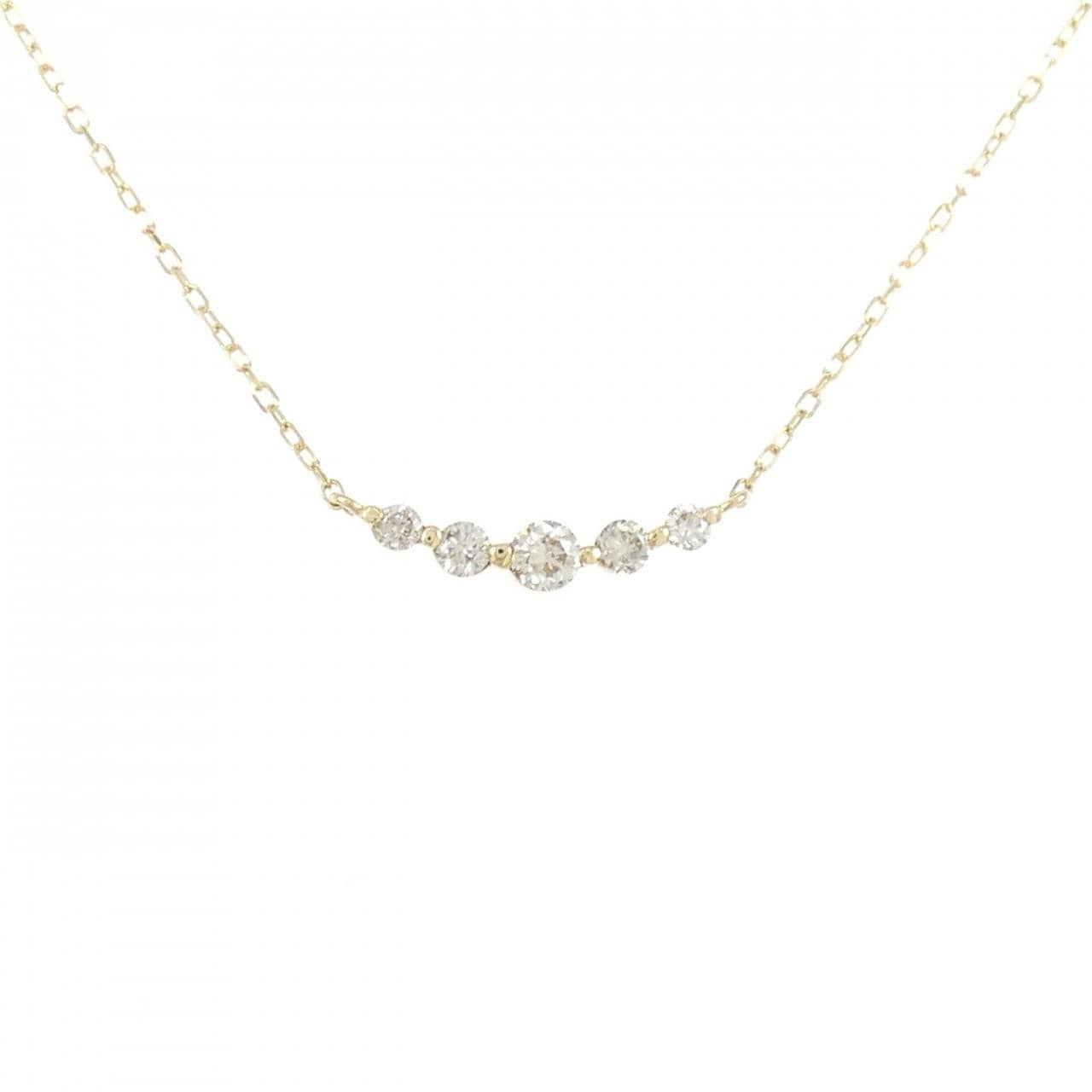 K18YG ダイヤモンド ネックレス 0.30CT