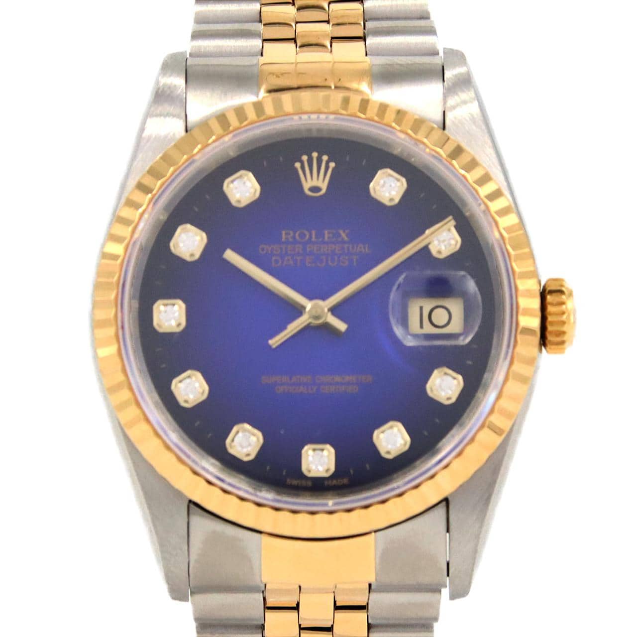 ロレックス デイトジャスト 16233G SSxYG 自動巻 W番