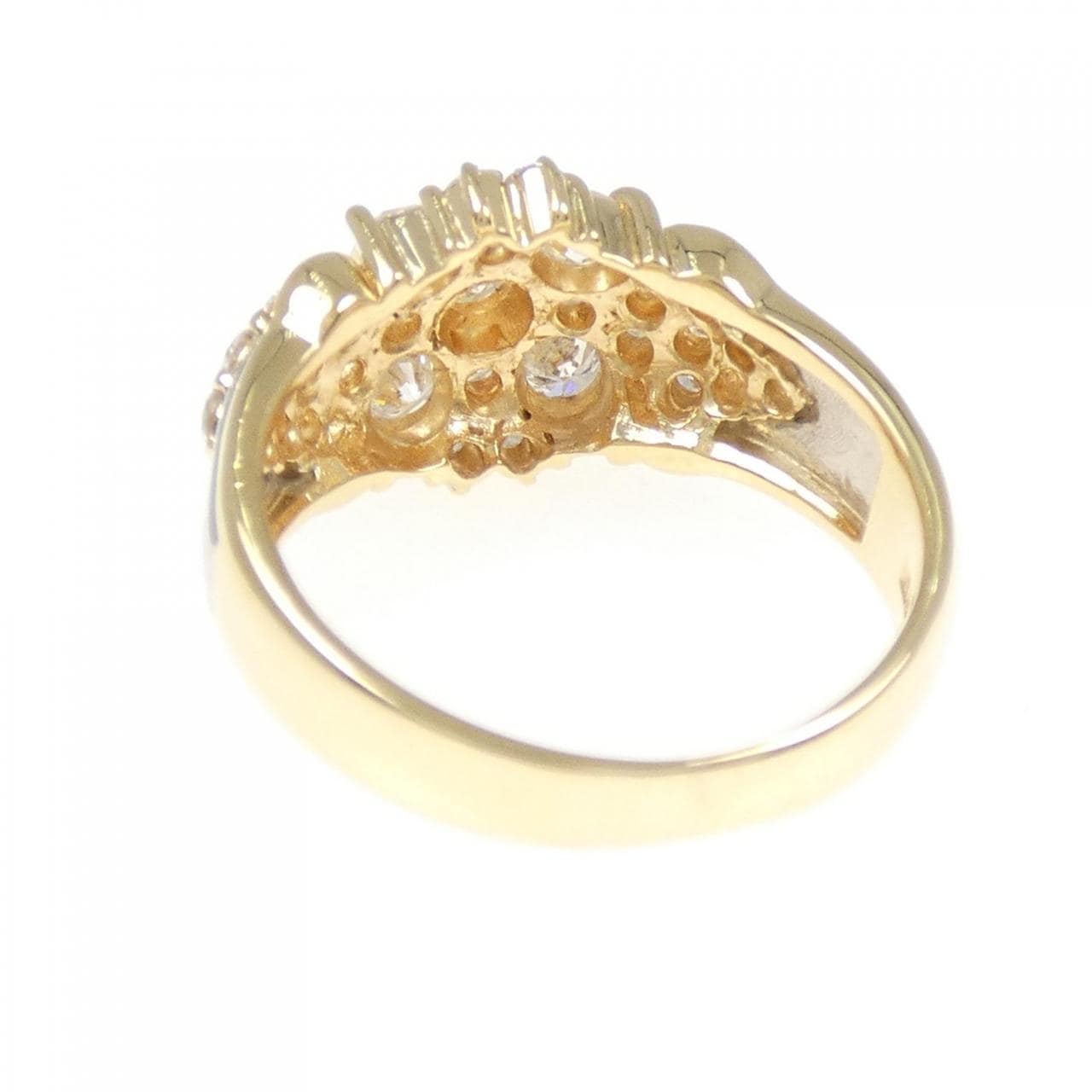 K18YG/PT900 ダイヤモンド リング 1.00CT