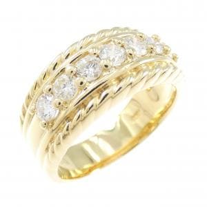 K18YG ダイヤモンド リング 0.73CT