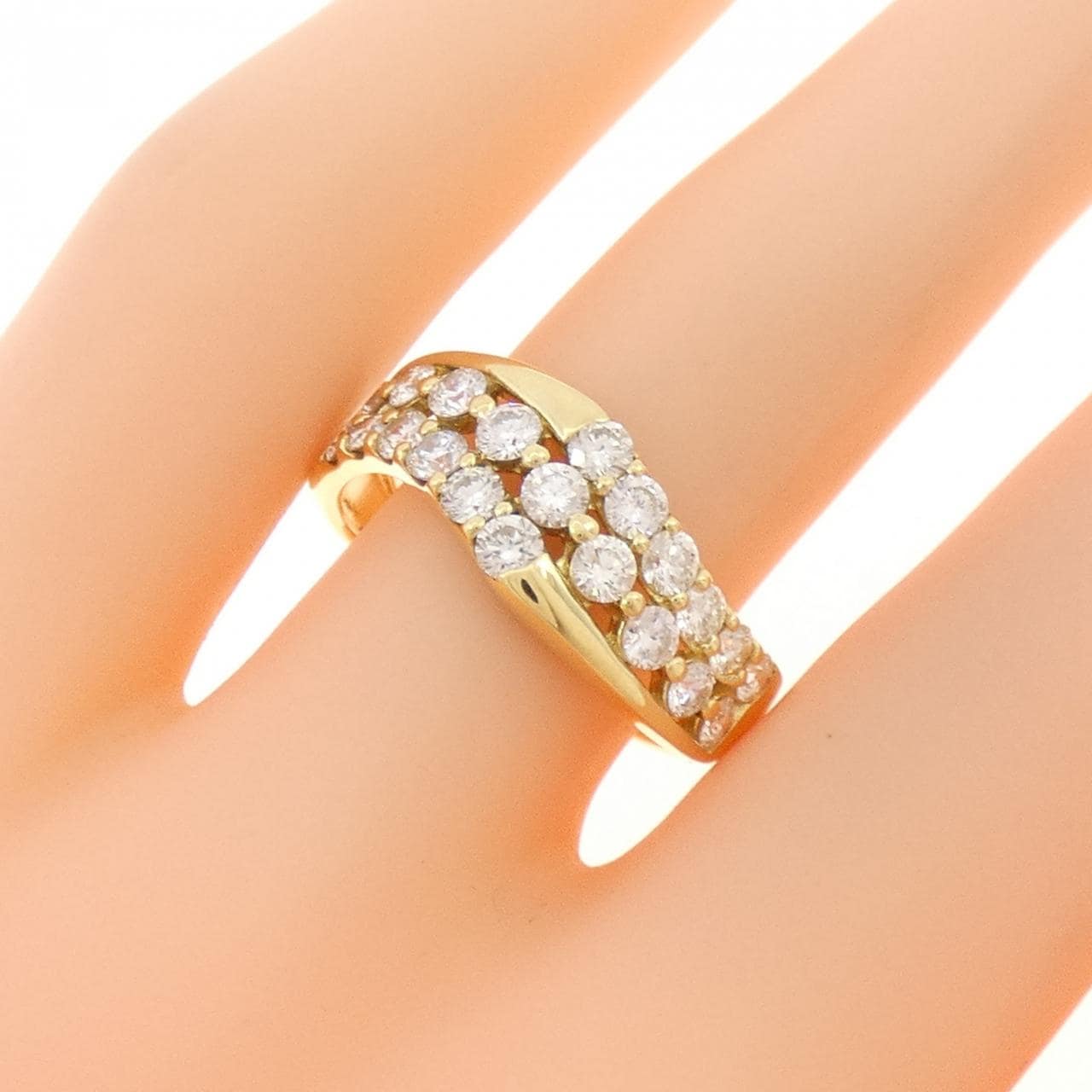 K18YG ダイヤモンド リング 1.00CT