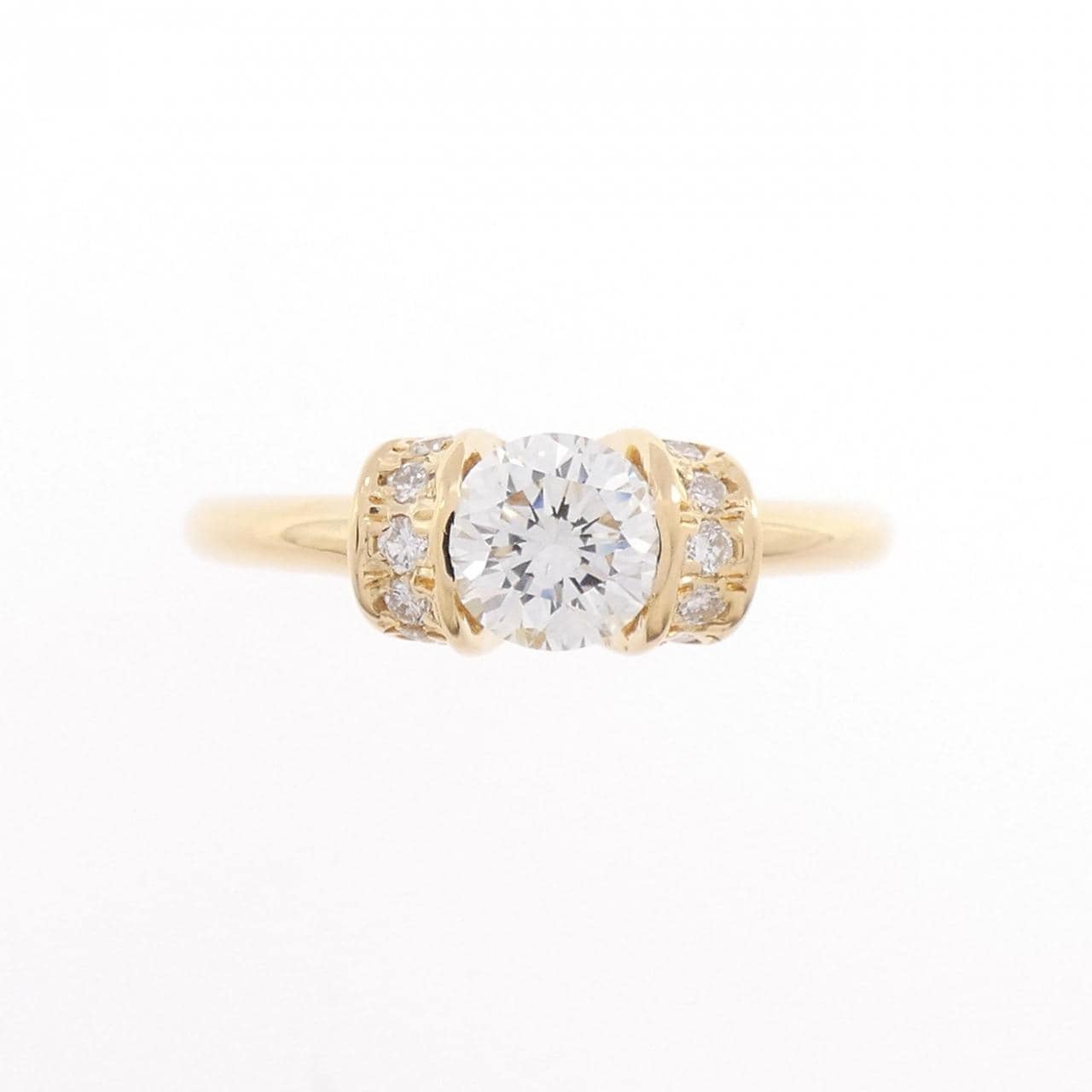 K18YG ダイヤモンド リング 0.506CT