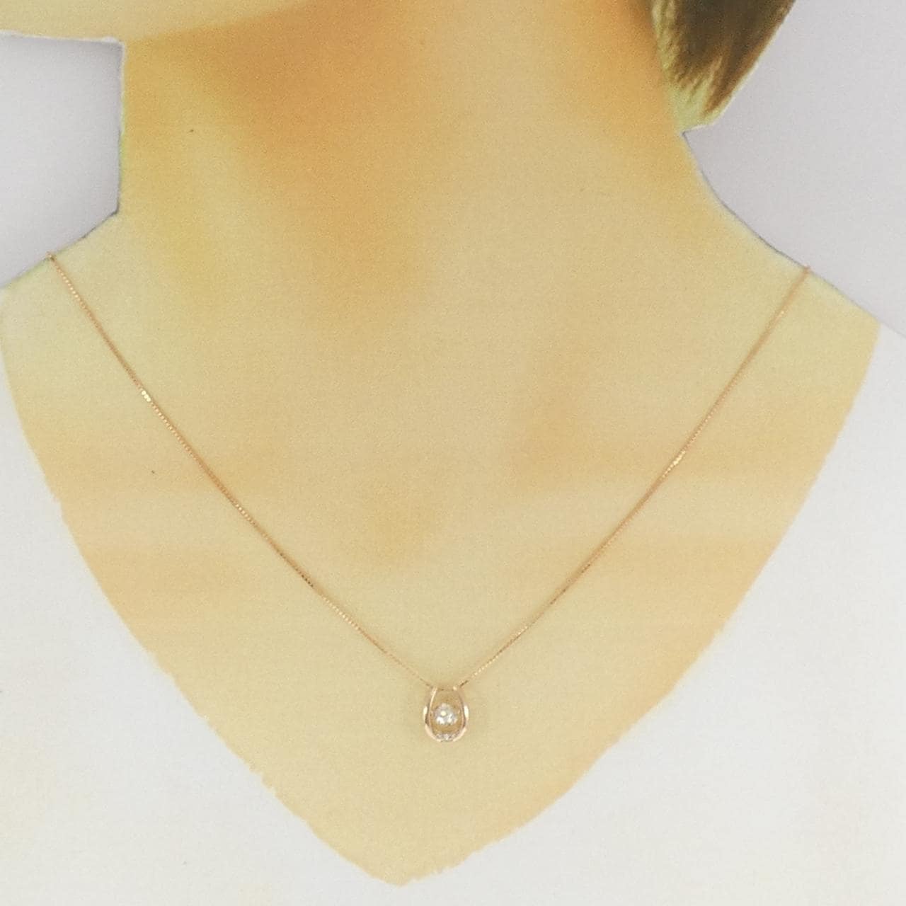 K18PG ダイヤモンド ネックレス 0.25CT