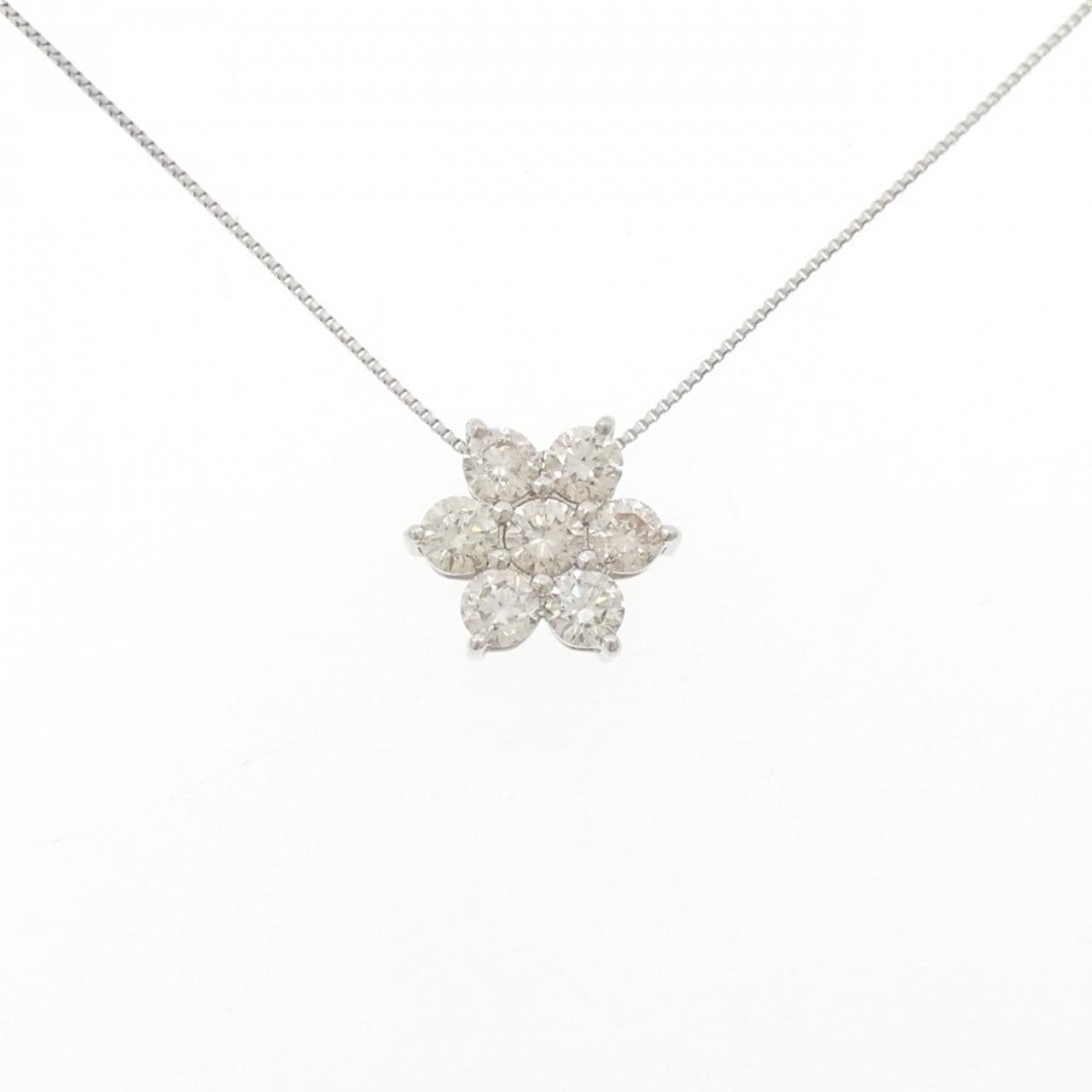 PT900/PT850 ダイヤモンド ネックレス 1.00CT