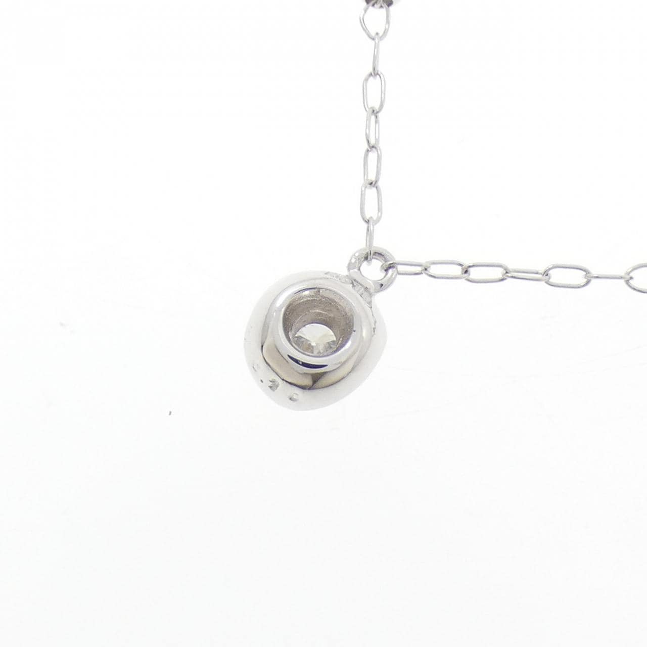 K10WG ダイヤモンド ネックレス 0.10CT