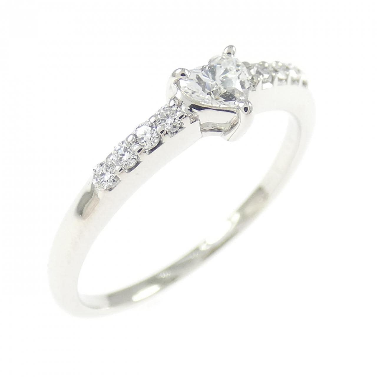 PT900 ハート ダイヤモンド リング 0.15CT