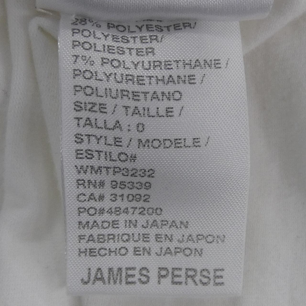 ジェームスパース JAMES PERSE トップス