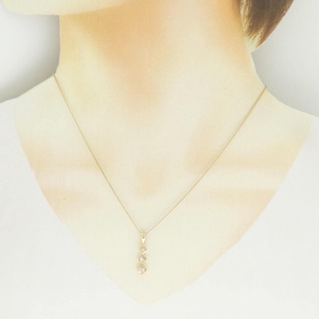 K18YG ダイヤモンド ネックレス 0.3CT