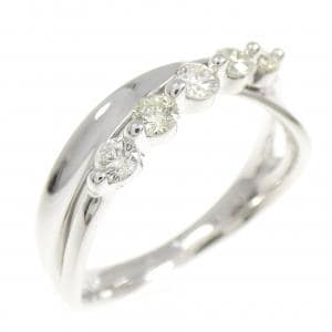K18WG ダイヤモンド リング 0.30CT