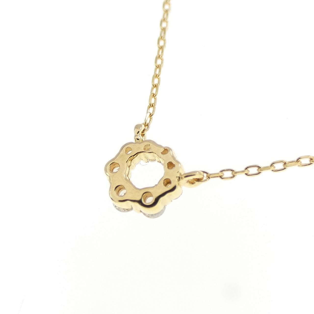 K18YG ダイヤモンド ネックレス 0.07CT
