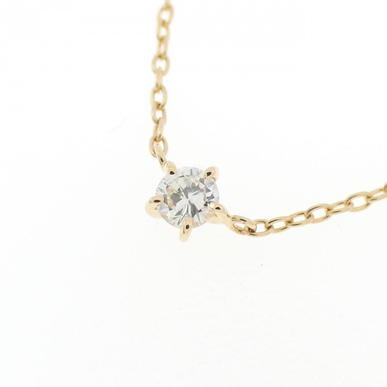 K18YG ダイヤモンド ネックレス 0.08CT
