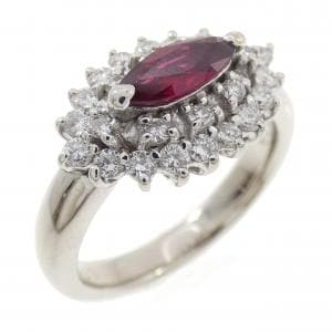 PT900 ルビー リング 0.53CT