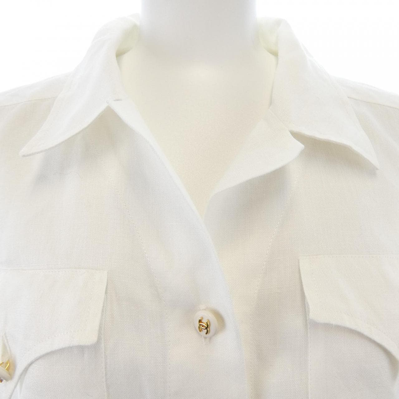 【ヴィンテージ】シャネル CHANEL P07334V02120 97P S／Sシャツ