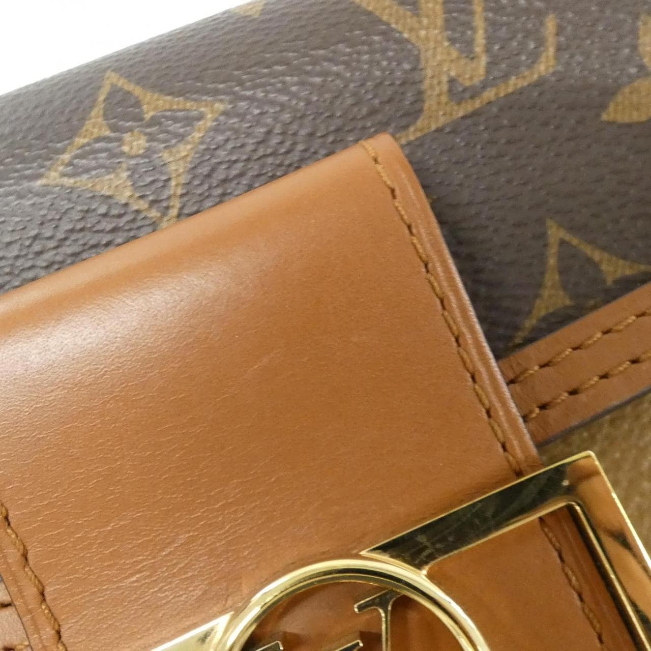 ルイヴィトン モノグラム リバース ポルトフォイユ ドーフィーヌ M68746 チェーンウォレット