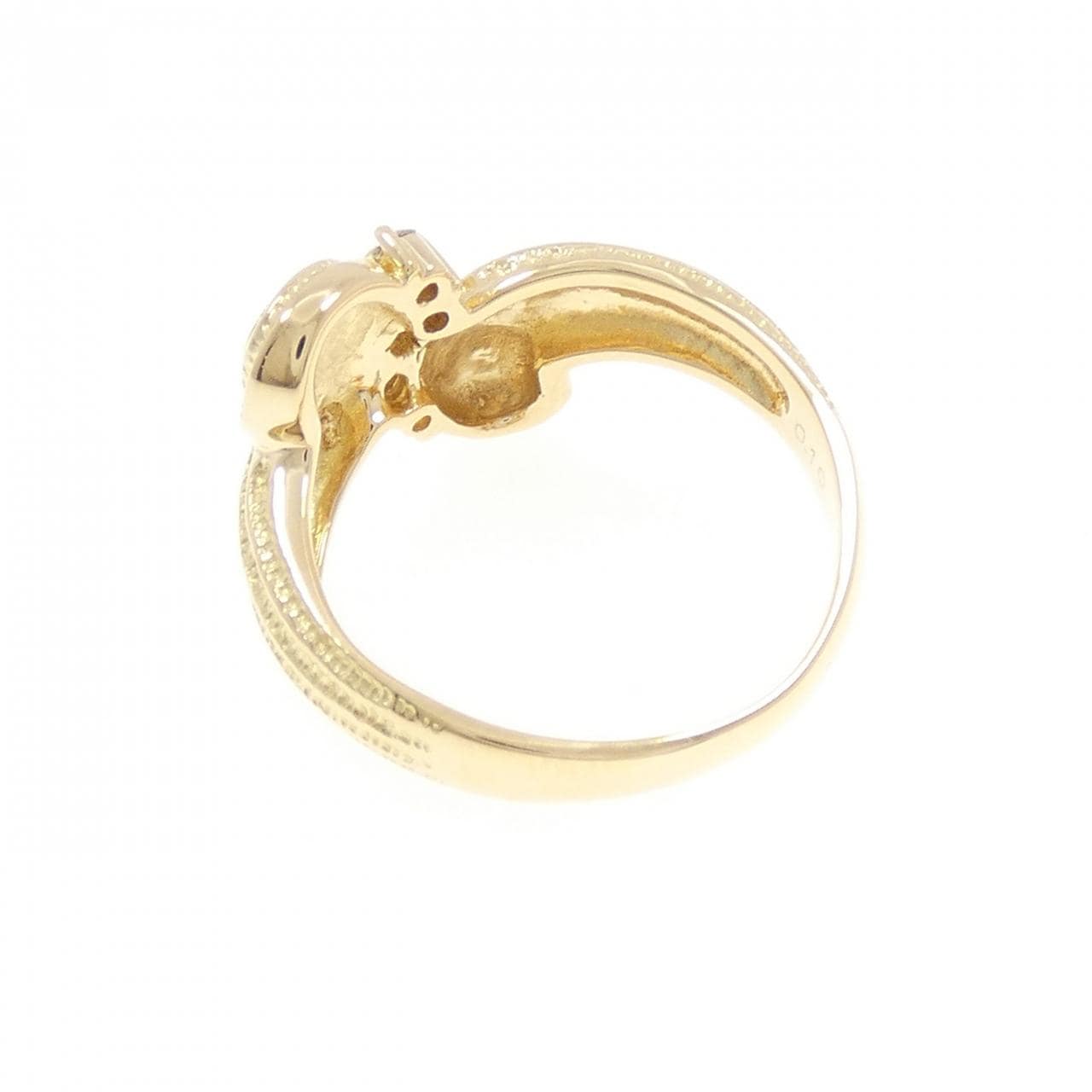 K18YG ダイヤモンド リング 0.10CT