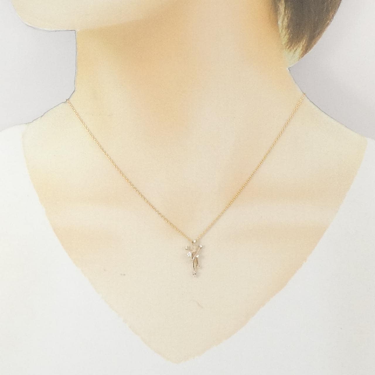 スタージュエリー ダイヤモンド ネックレス 0.08CT