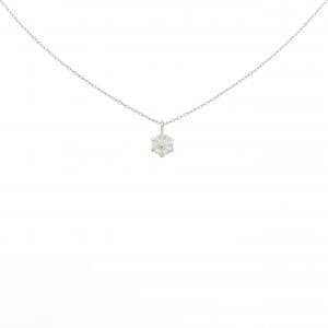 PT900/PT850 ソリティア ダイヤモンド ネックレス 0.3CT