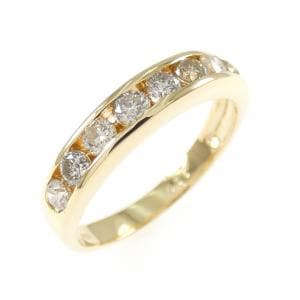 K18YG ダイヤモンド リング 0.65CT