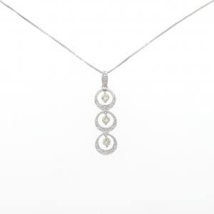 K18WG ダイヤモンド ネックレス 0.50CT