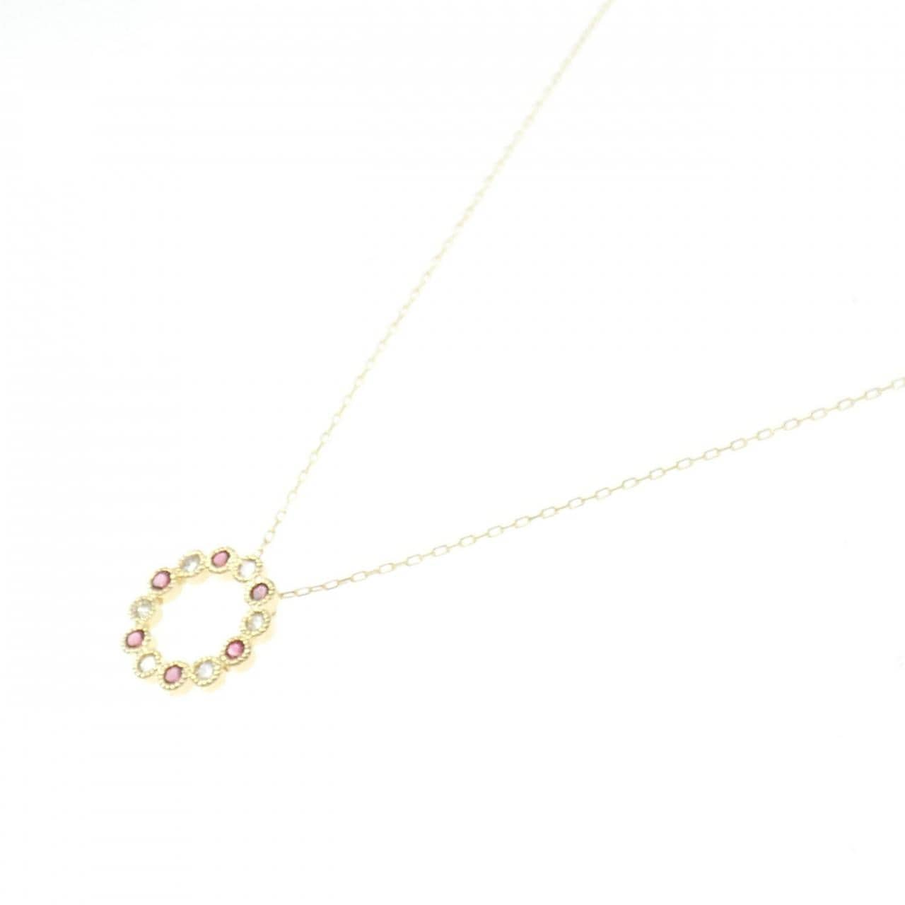 [BRAND NEW] K18YG Spinel Necklace