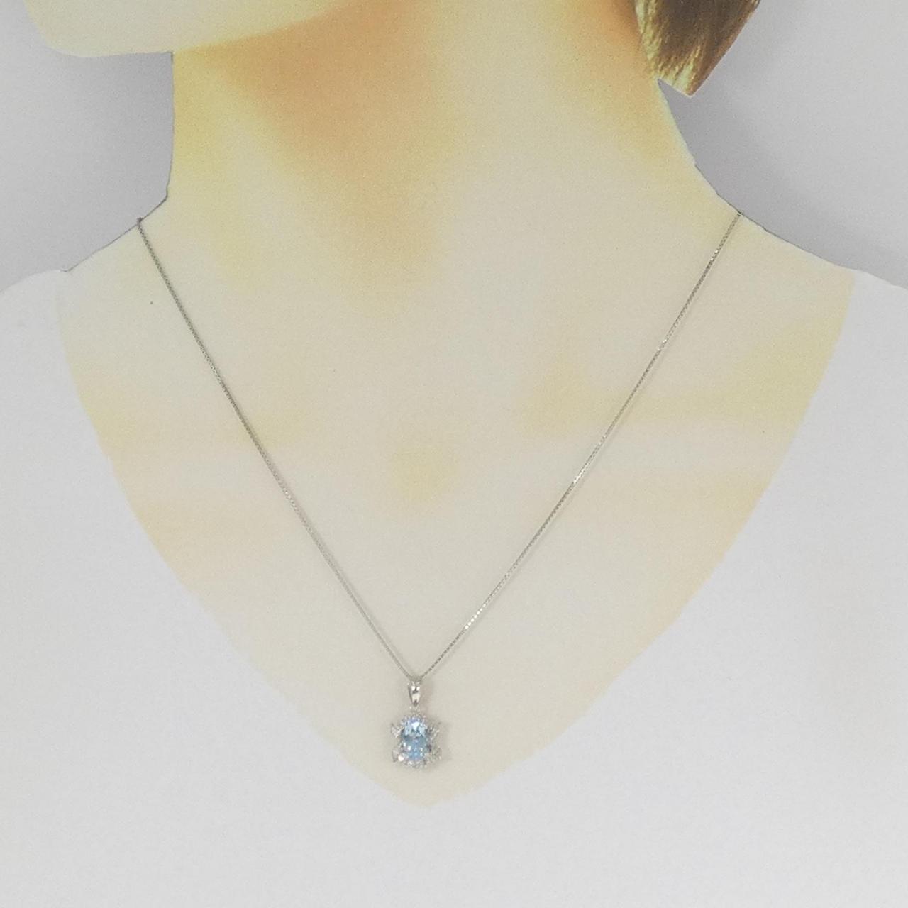 PT900/PT850 アクアマリン ネックレス 1.289CT