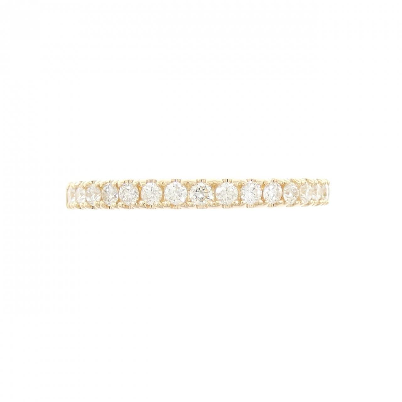 【リメイク】K18YG ハーフエタニティ ダイヤモンド リング 0.32CT