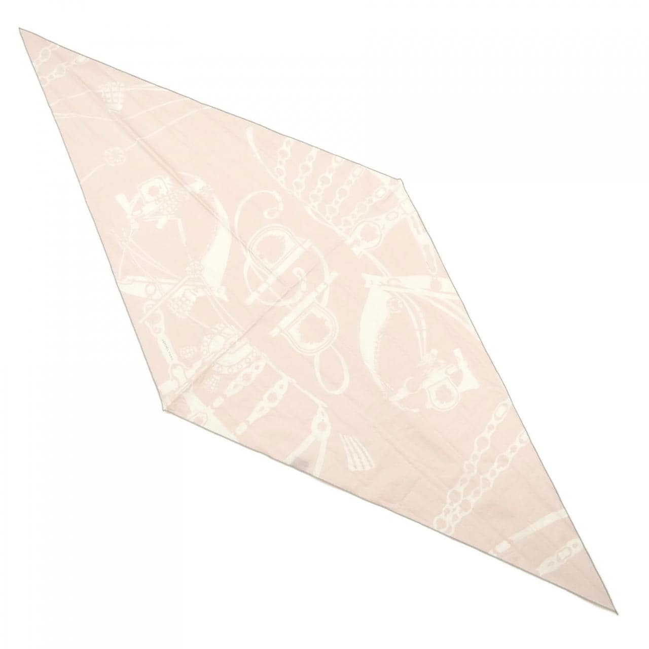 エルメス HERMES HARNAIS DE COUR 434223T ロザンジュ コットン ショール