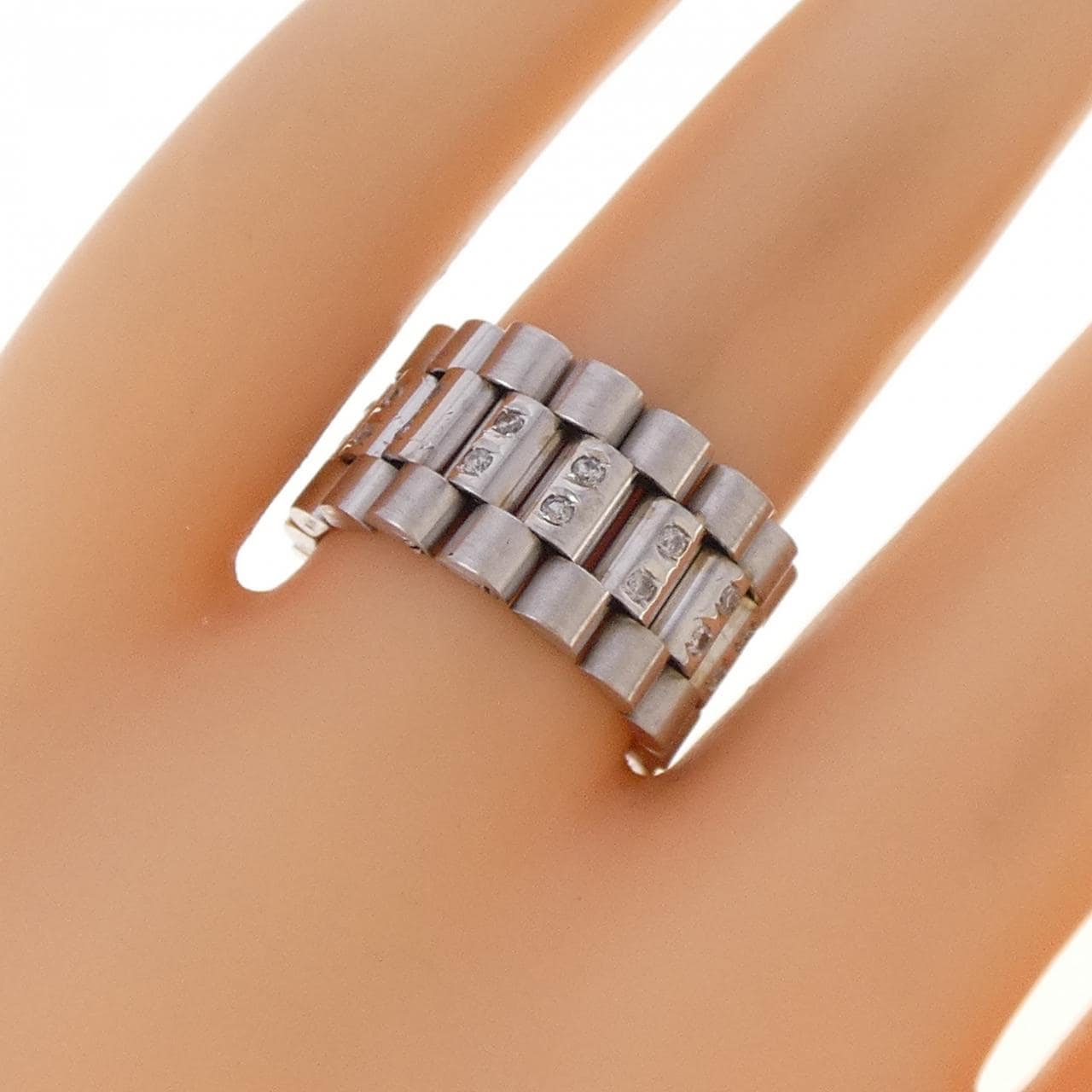 K18WG ダイヤモンド リング 0.28CT
