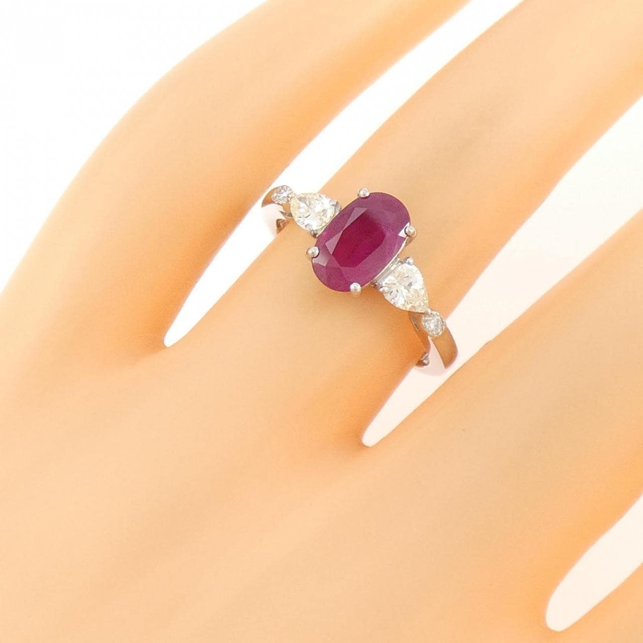 PT900 ルビー リング 1.05CT