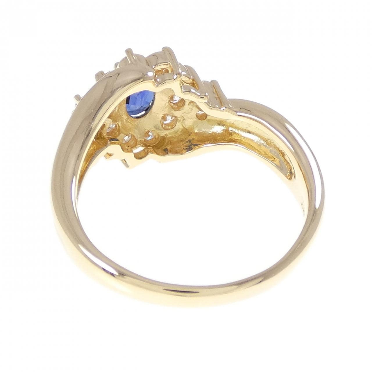 K18YG サファイヤ リング 0.70CT