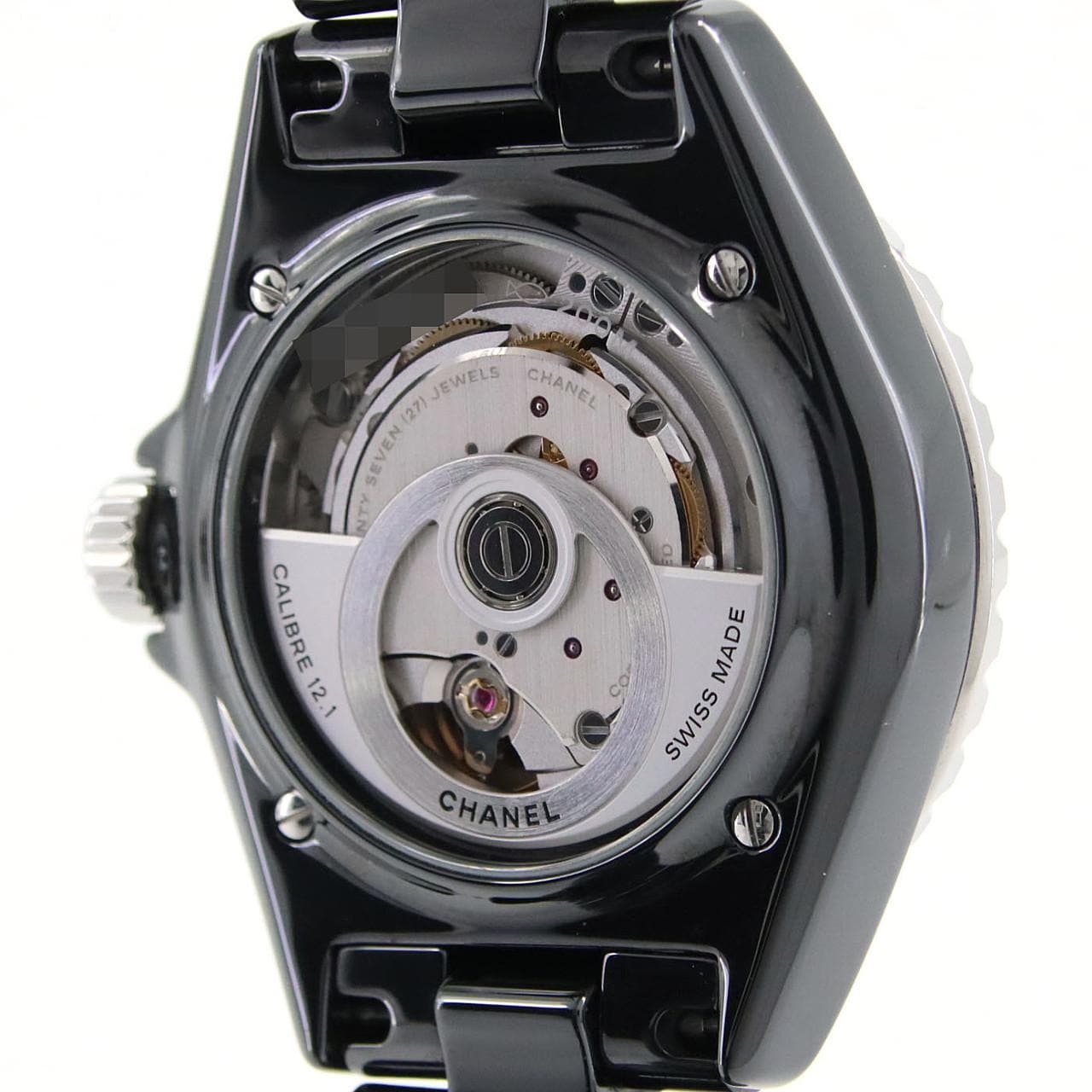 シャネル J12ファントムキャリバー12.1 38mmセラミック H6185 セラミック 自動巻