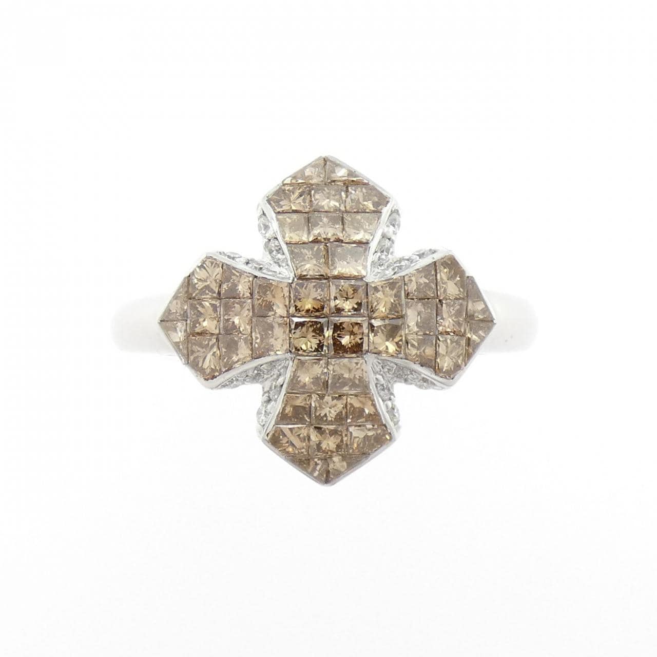 K18WG ダイヤモンド リング