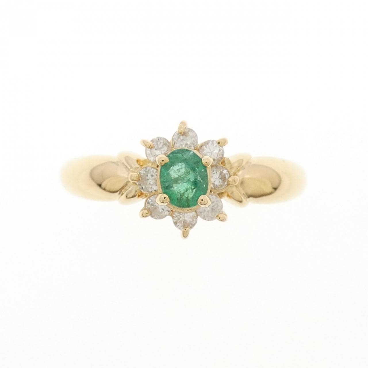K18YG エメラルド リング 0.17CT