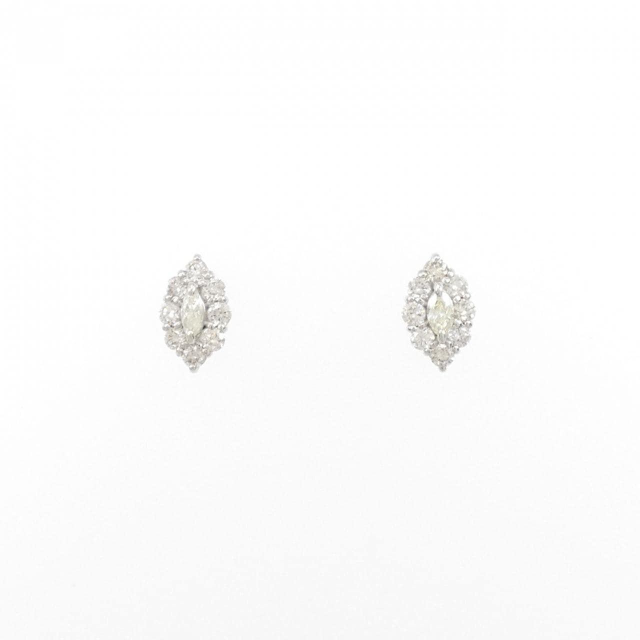 [BRAND NEW] PT900 Diamond earrings 0.30CT